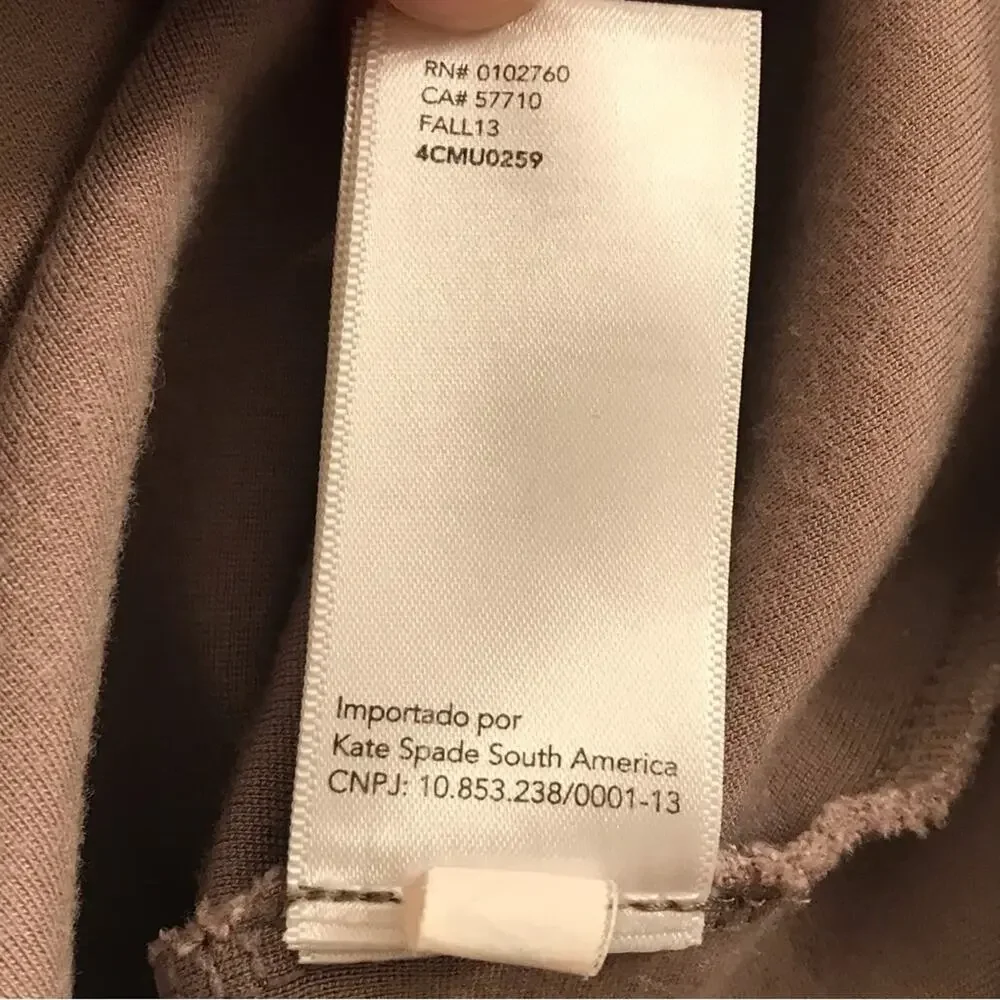 Kate Spade Saturday Square Neckline Long Sleeve Shift Dress Size Small